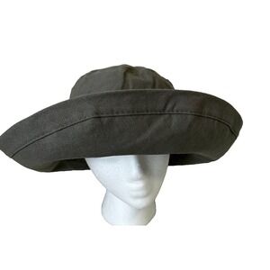 Scala Sun Hat Packable Lanikai Cotton Lined Olive One Size NWOT